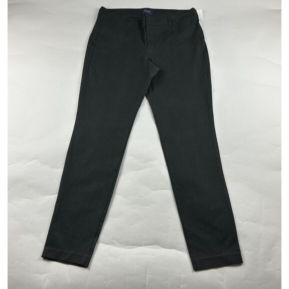 TALL Old Navy Charcoal Stretch Canvas Mid Rise Skinny Pixie Pant 16T New - Picture 1 of 6